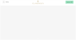 Desktop Screenshot of claridges.co.uk